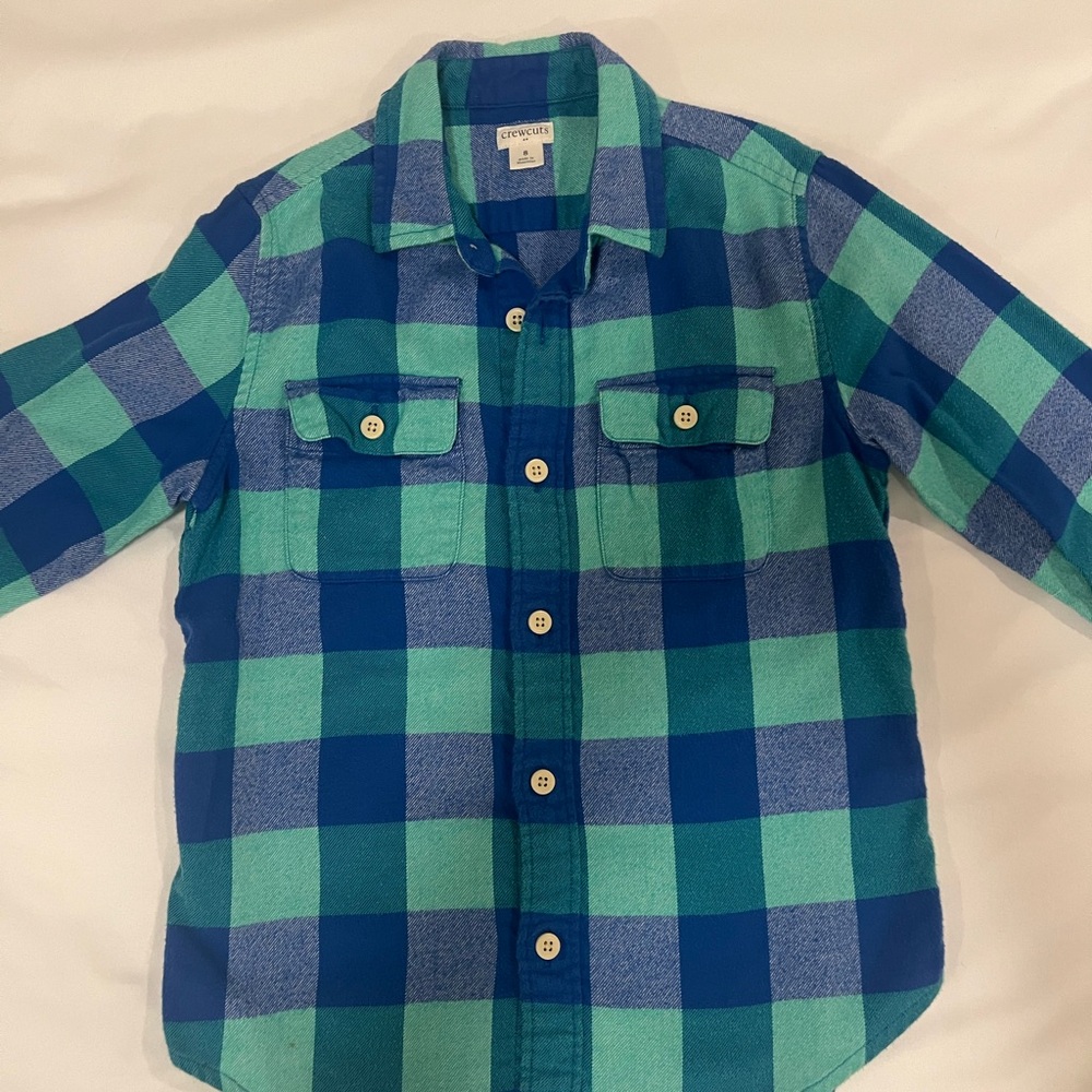 J.Crew flannel shirt button-down  size 8